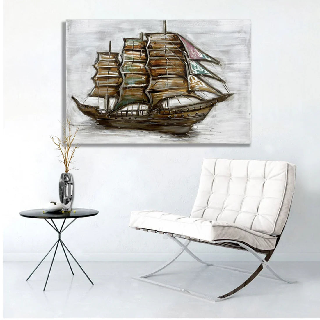 SH-171208 COPPER BOAT Aluminum Canvas 2