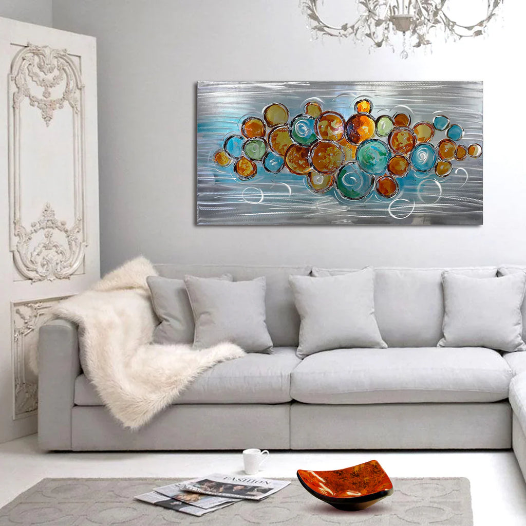 SH-190728 BUBBLES Aluminum Canvas 2