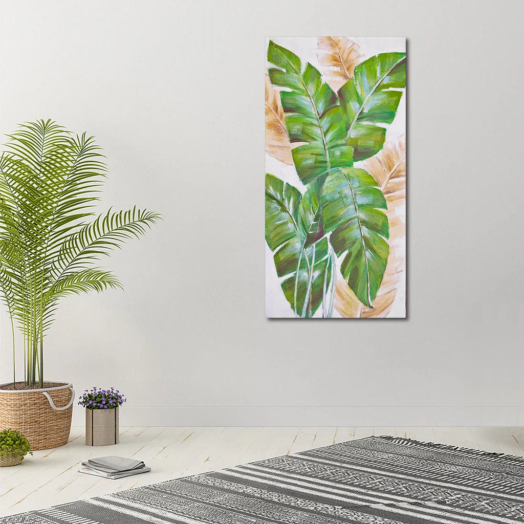 SH-190781 ALUMINUM CANVAS Palm Leaf 2