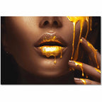 SU-82022 LUXE Golden Goddess Modern Acrylic Wall Art 1
