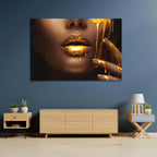 SU-82022 LUXE Golden Goddess Modern Acrylic Wall Art 2