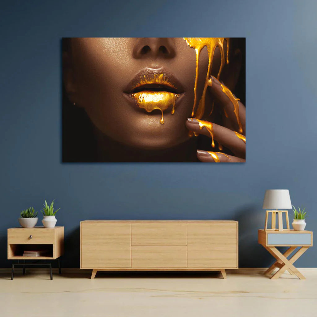 SU-82022 LUXE Golden Goddess Modern Acrylic Wall Art 2