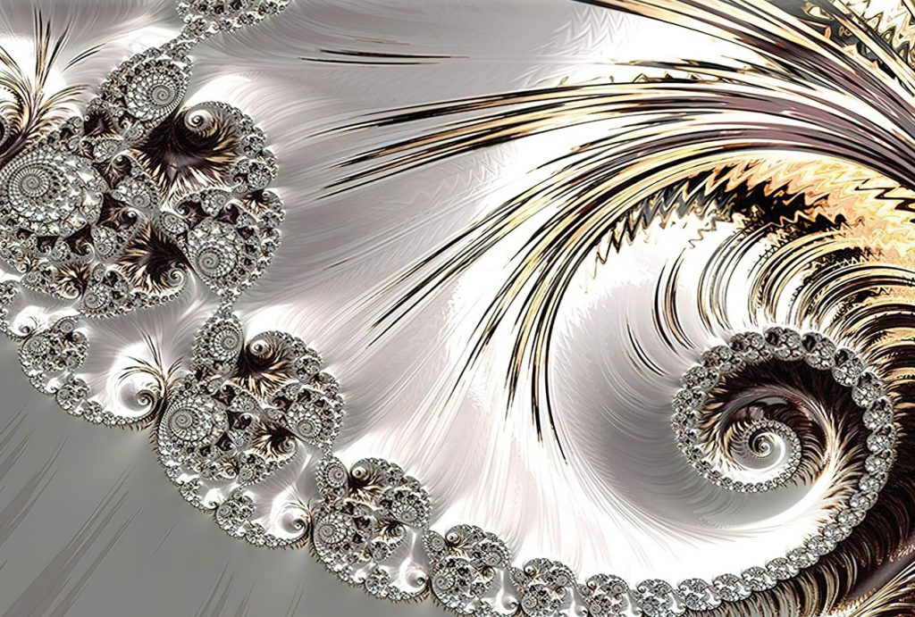 SULC-26 Grey FIBONACCI Creative Abstract Modern Acrylic Wall Art 1