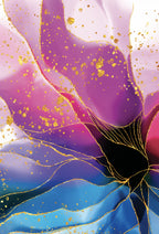 SULC-51 CATE Multi Colored Floral Modern Wall Art 4