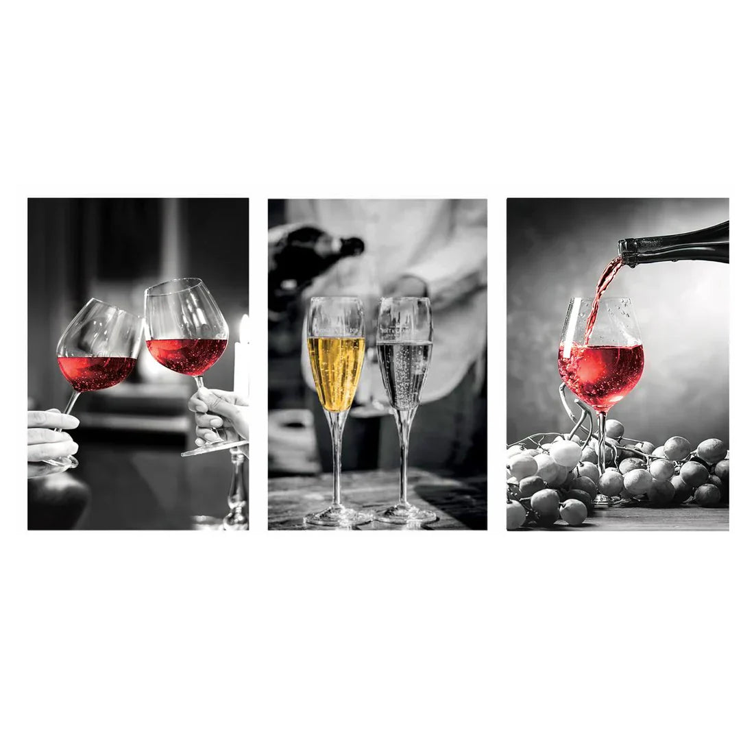 SULC-67 BACCHUS Red Wine Glasses Modern Wall Art 1