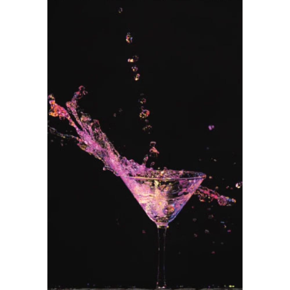 SULC-71  GAYA Colorful Cocktail Splashes Modern Wall Art 3