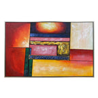 ZJ-359 A ABSTRACT WITH FRAME Oil Painting 1