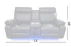 BALTIMORE POWER RECLINER SOFA SET BLACK