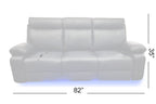 BALTIMORE POWER RECLINER SOFA SET BLACK