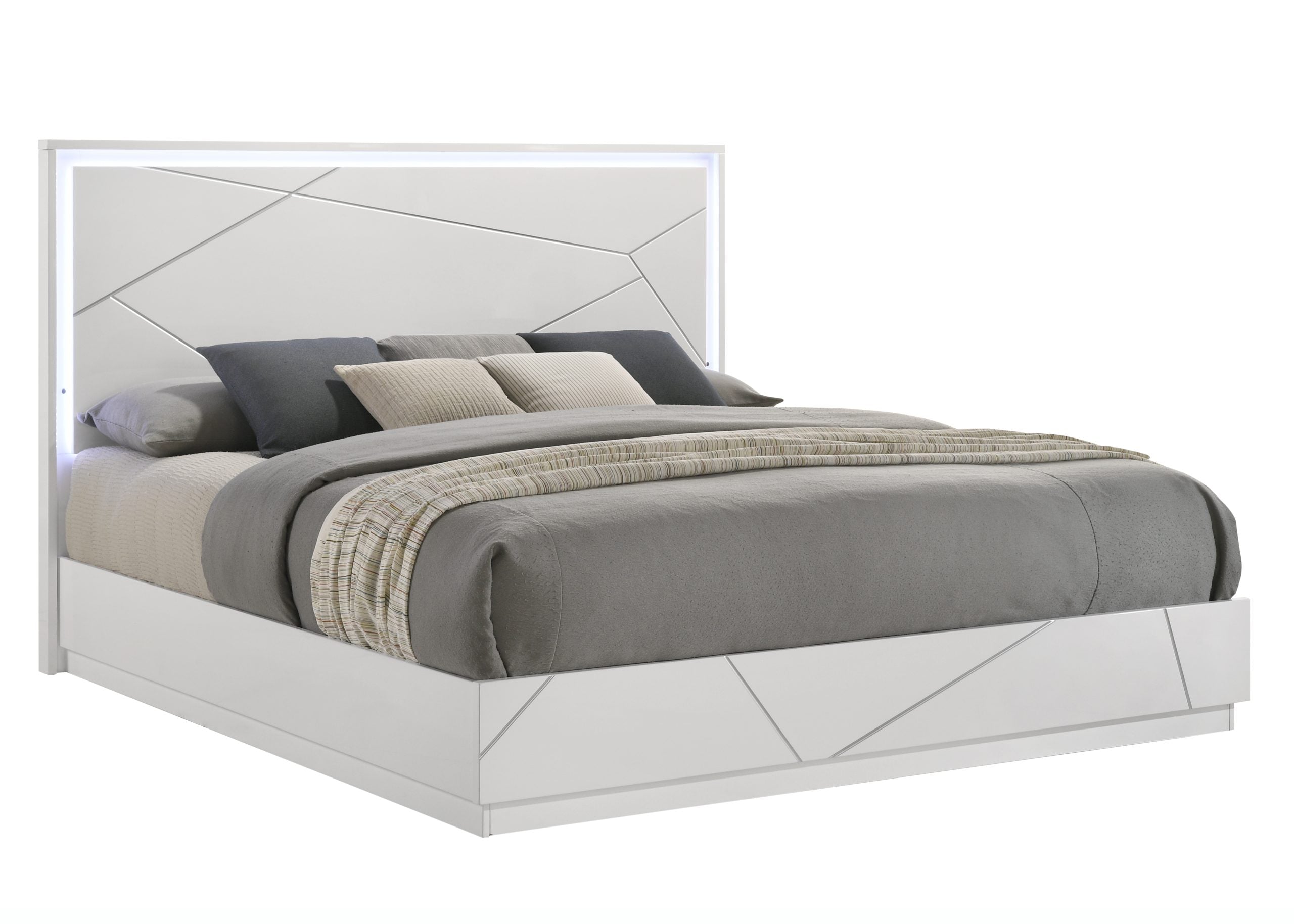 Dubai Queen Bed LED