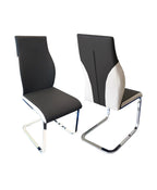 Crystal Dining Chair Black & White