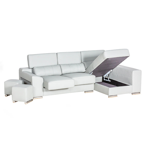 London Sectional RIGHT white