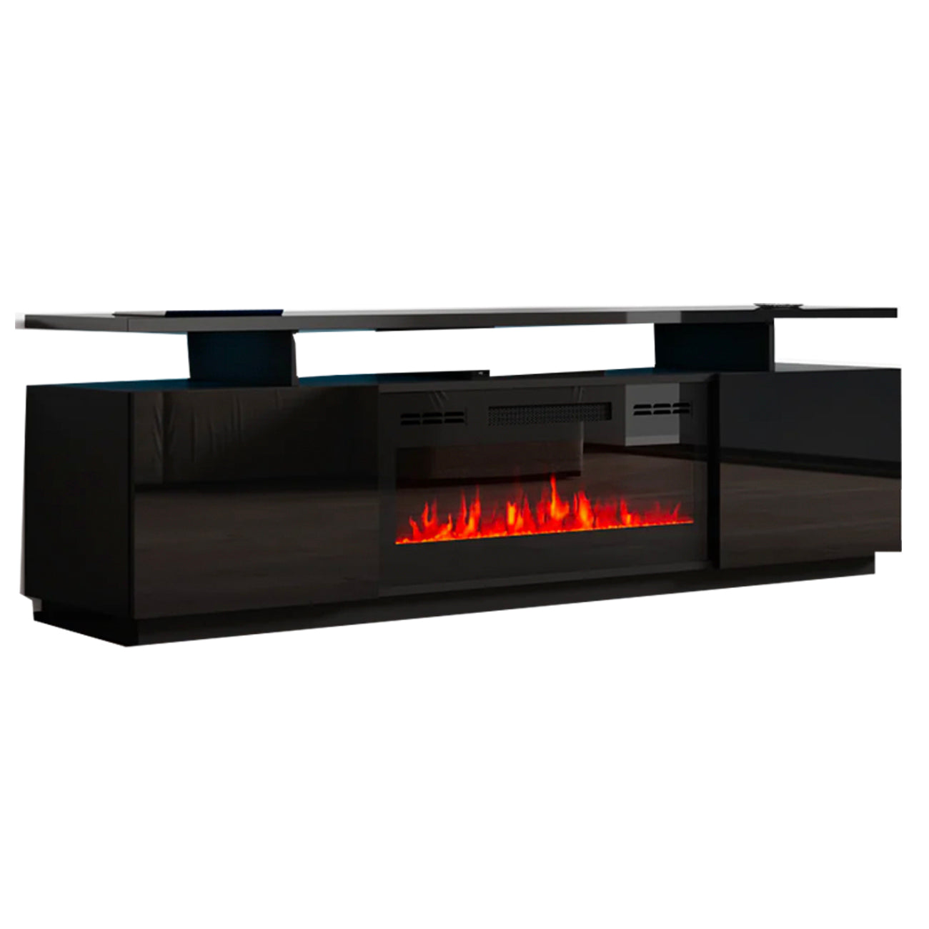 .FIREPLACE TV101 TV Stand BLACK